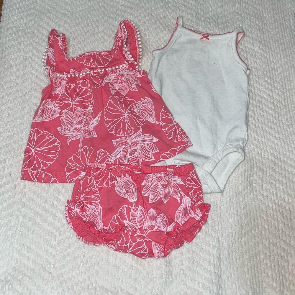 pink and white three-piece set is harmless